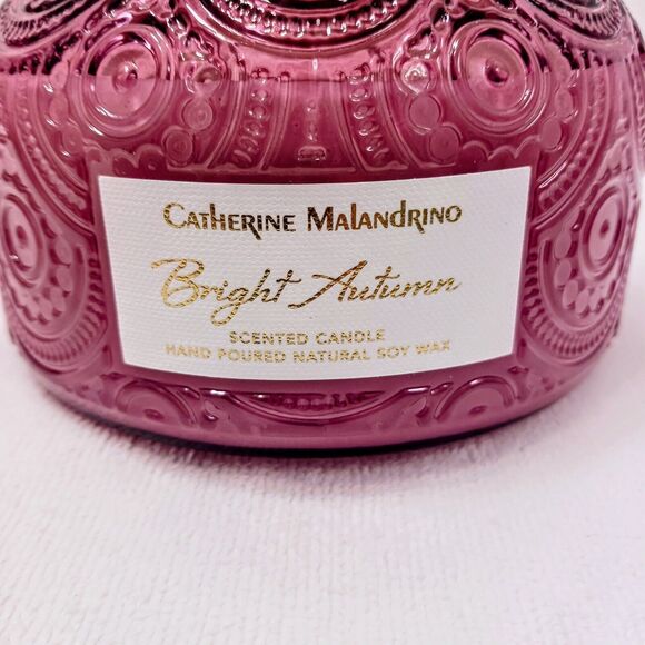 Catherine Malandrino BRIGHT AUTUMN Candle SOY Hand Poured Exotic Jar Retail $67 - Picture 4 of 13